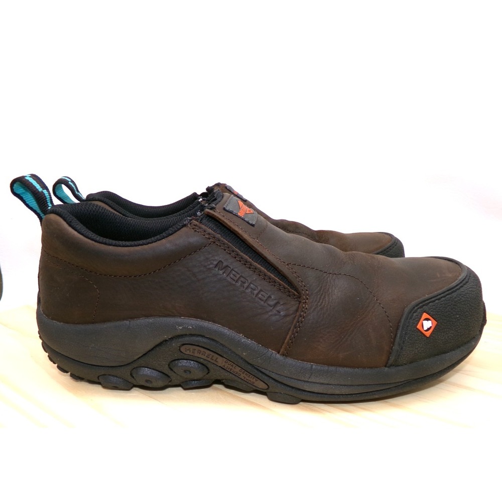 Merrell Work Jungle Moc J15794 Womens Expresso Brown Sz 9 Composite Toe Slip On - Picture 4 of 10